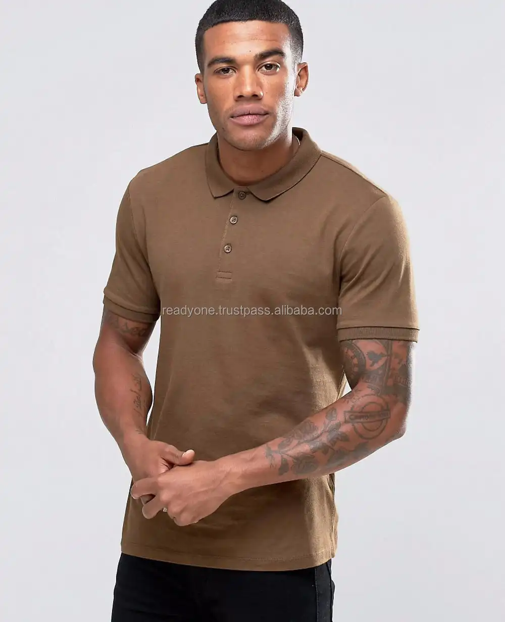 new fashion mens polo shirt 100% cotton grey polo t-shirt custom brand name