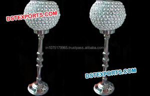 Décor de mariage Bougeoirs Nouveau Design Porte-Bougie En Cristal De Mariage Mariage Cristal Center Pièces Décor - Product Image 4