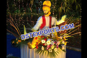 Punjabi-estatua de fibra para decoración de bodas, estatua de fibra Sohni de Mahiwal, decoración de entrada de boda - Product Image 2