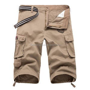 Shorts cargo pour hommes, style décontracté d'été, grande taille, anti-froissement, imperméable, séchage rapide, tissu Oxford, polyester/coton - Product Image 4