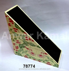 คุณภาพระดับพรีเมียมโรงงานโดยตรงผู้ถือนิตยสารหนังสือไม้ Panted กํามะหยี่ดอกไม้ - Product Image 2