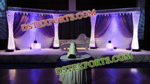 Meharab-escenario de boda de cristal con media luna, bola de cristal ajustada, Gujrati, novedad - Product Image 2