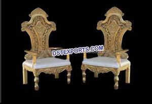 De mariage Bollywood Chaises de Trône De Mariage Royal Haut Dossier Chaises Mariée Marié Chaises De Mariage Fabricant - Product Image 4