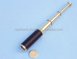 Telescopio de Capitán Antiguo de Latón con Caja de Madera de Palisandro, Monocular Náutico de Alta Resolución para Viajes, Senderismo y Navegación - Product Image 3