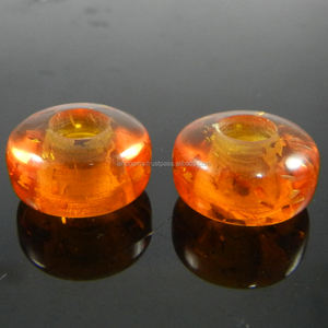 Pneu lisse, 14x8x5mm, livraison gratuite Perles de pierres précieuses ambrées pour la fabrication de bijoux, grand trou, IG2977, livraison gratuite - Product Image 1