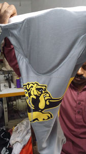 Maillots de football américain respirants personnalisés de grande taille à manches courtes finition tapis d'été Spandex/Polyester - Product Image 6