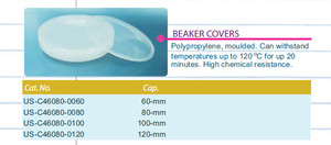 Couvre-Bécher Transparent en PP UNI-Sci, Personnalisable OEM, 60-120mm, 80mm - Product Image 2