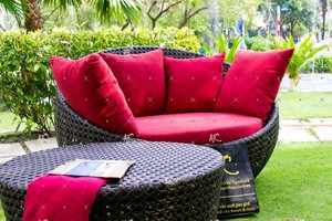 Chaise de soleil ronde en rotin et Poly, pour l'extérieur, offre spéciale, - Product Image 3