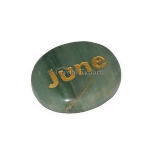 หินแกะสลัก Aventurine June สีเขียว - Product Image 1