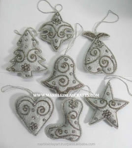 Ornement décoratif de noël, belle broderie pour luminaire suspendu - Product Image 1