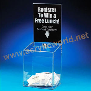 acrylic suggestion and donation box - Product Image 6