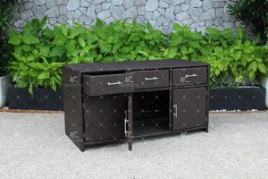 RACA-001 Hot Selling Summer Season Poly Rattan <b>Outdoor</b> Kitchen <b>Cabinet</b> - Product Image 2