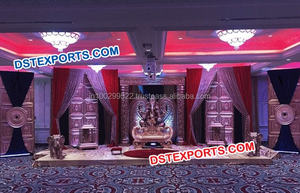 Conjunto de escenario de cristal para boda, última novedad, bollwood, recepción nocturna, escenario, decoración de boda india, escenario de recepción - Product Image 3