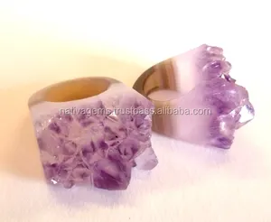 SOUTH BRAZILIAN AMETHYST DRUZY RINGS