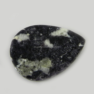 Pierre précieuse naturelle Lepidolite 24x31mm, 6,40 g, forme poire, cabochon en vrac, vente en gros, IG0298 - Product Image 2
