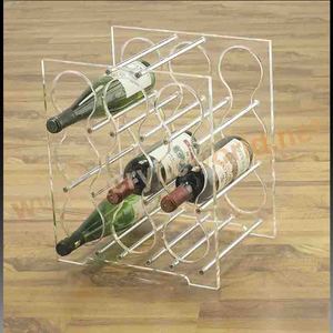 Support d'affichage de bouteilles de vin LED personnalisé, écologique, avec couleur personnalisable, forme attrayante et acrylique transparent - Product Image 3