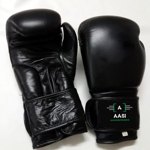 Gants de boxe professionnels en cuir de vachette avec logo personnalisé disponibles en tailles 8oz 12oz 14oz 16oz motif imprimé - Product Image 5