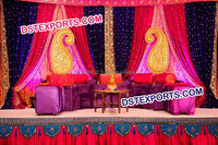 Décoration de scène de mariage indien pour le Mehandi, ensemble de scène de mariage royal, accessoires pour le Mehandi et le Sangeet, en promotion en Australie