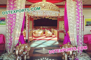 Decoración tradicional de boda Punjabi, fabricante de decoración de boda indio Gadda - Product Image 6