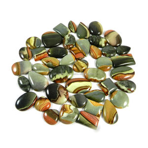43 Uds. Imperial Jasper 100gms cabujón de piedras preciosas naturales ingredientes de joyería sueltos para diseños creativos IG2043 Mix - Product Image 3