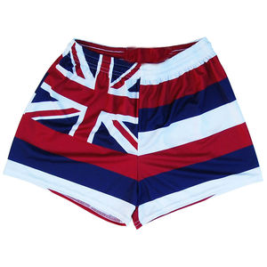 กางเกงขาสั้นลายธงชาติฮาวายสำหรับผู้หญิง - Product Image 1