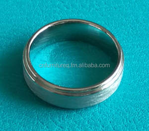 Anillo de Boda de Cromo Cobalto con Acabado Satinado Tipo Pipe Cut de Tagor Jewelry - Product Image 2