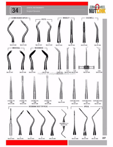 Elevador Dental Nutlink Walter Barry, Pie Derecho, Equipo para Extracción, Limpieza y Obturación Dental, Hecho en Pakistán - Product Image 4