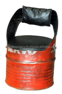 Chaise en cuir industriel vintage de qualité supérieure Tabouret de bar au design créatif pour la maison Hôtel Différentes couleurs disponibles - Product Image 2