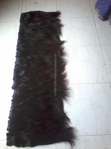 Trama de máquina de cabello humano Remy recto indio sin procesar para precios de fábrica - Product Image 3