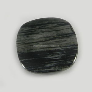 Cabochon de pierres précieuses naturelles, jaspe à queue de poisson de 22mm 5.10 gms, pour bijoux IG0806 - Product Image 2