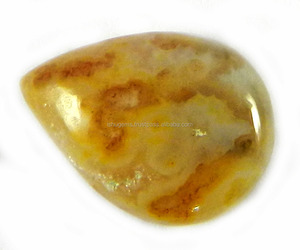 Sagenite Jasper ธรรมชาติ16X12มม. ลูกแพร์ Cabochon 7 Cts อัญมณีหลวมสำหรับทำเครื่องประดับ - Product Image 1