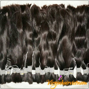 Extensiones de Cabello Remy Vietnamita al por Mayor, Cabello Virgen a Granel, Liso Sedoso, Sin Enredos, Sin Caída, Duración de 2 Años, Precio de Fábrica Económico - Product Image 1