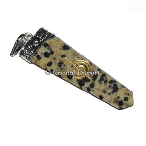 Pendentifs Reiki en Lapis Lazuli en forme de crayon plat - Product Image 2