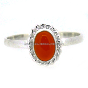 Carnelian Gemstone <b>Ring</b> 925 <b>Sterling</b> <b>Silver</b> <b>Ring</b>, Fashionable <b>Ring</b> Classic <b>Silver</b> Plated <b>Ring</b> for Wedding, Gift, Party for Women - Product Image 1