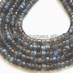 Blue Flash Power Fine couleur coupe Labradorite ronde breloques à facettes perles en vrac pour la fabrication de bijoux - Product Image 2