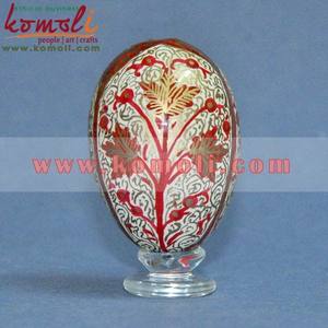 Oeufs de Pâques en bois peints à la main multicolores Décorations artisanales pour présentoirs de printemps, décorations de vacances et projets d'artisanat - Product Image 6