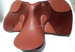 Sillín de salto de doma ecológico de cuero genuino personalizable más vendido, rollo de rodilla desmontable de estilo inglés, árbol de plástico - Product Image 3