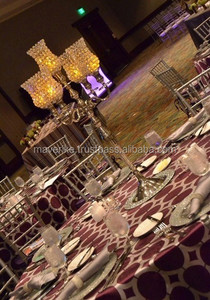 5 bras cristal ouragans candélabres décoration de mariage centres de table en métal bougeoir pour la décoration de table à la maison - Product Image 4