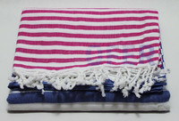 Serviette de plage turque Peshtemal 100% coton Fouta. Hammam Aegean Peshtemal carré à séchage rapide pour l'été, provenant de Turquie