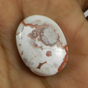 En gros Dentelle Fou Agate 3.30 gms Ovale 18x22mm de Pierres Précieuses pour Bijoux IG0653 - Product Image 3
