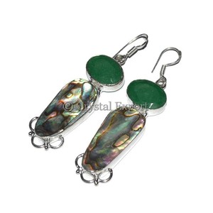Mother Pearl Earring : 2015 Hot Collection Gemstone Earrings - Crystal Export - Product Image 1