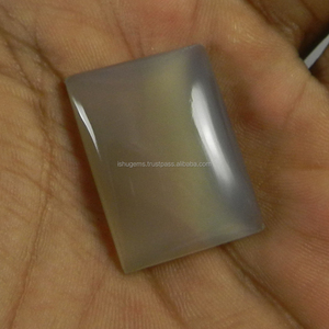 Calcedonia Gris, Cabujón Rectangular de 21x29mm, Gema - Product Image 3