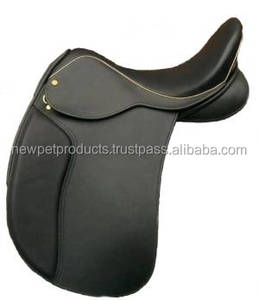 Trendy ม้าแข่งอาน Saddle Rack โลหะ; 10122740 Nap Pet อินเดีย100Pcs 14 15 16 17 18ไม้สีดำ Cowhide หนัง S5006 - Product Image 2