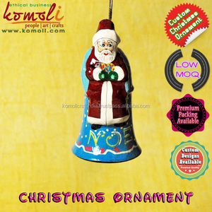 Venta al por mayor Navidad adornos proveedores indio pintado a mano Santa Decoración - Product Image 2