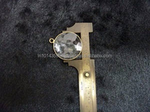 Coszcalt exporte 925 argent Sterling plaqué or Rose cristal Quartz Briolette connecteurs 10-35mm taille pierre précieuse tiers - Product Image 4