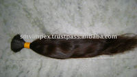 Extensions de cheveux humains vierges Remy en vrac, ondulation naturelle, provenant du sud de l'Inde, qualité supérieure, 100g, trame unique, sans mèches blanches ni grises