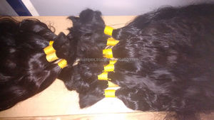 Cabello humano indio a granel de alta calidad, barato, 100%, de fábrica, superventas, cabello humano remy de la india. - Product Image 5