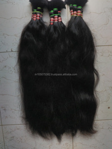 Unprocessed Indian RAW Remy STRAIGHT bulk hair for <b>Braids</b>.. - Product Image 1
