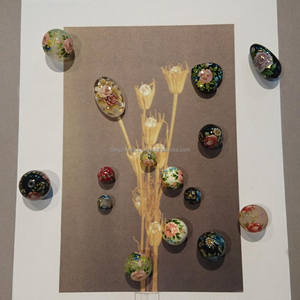 Perles de lucite japonaises de haute qualité faites à la main différentes couleurs en plastique décalcomanie perles ornementales pour la fabrication de bijoux perles en vrac - Product Image 1