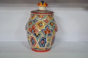 กล่องขนาดเล็กทำด้วยมือสไตล์โมร็อกโกสำหรับเป็นของขวัญลูกกวาดเครื่องประดับโลโก้ที่กำหนดเองการออกแบบดอกไม้เคลือบสีสันสำหรับตกแต่ง - Product Image 2